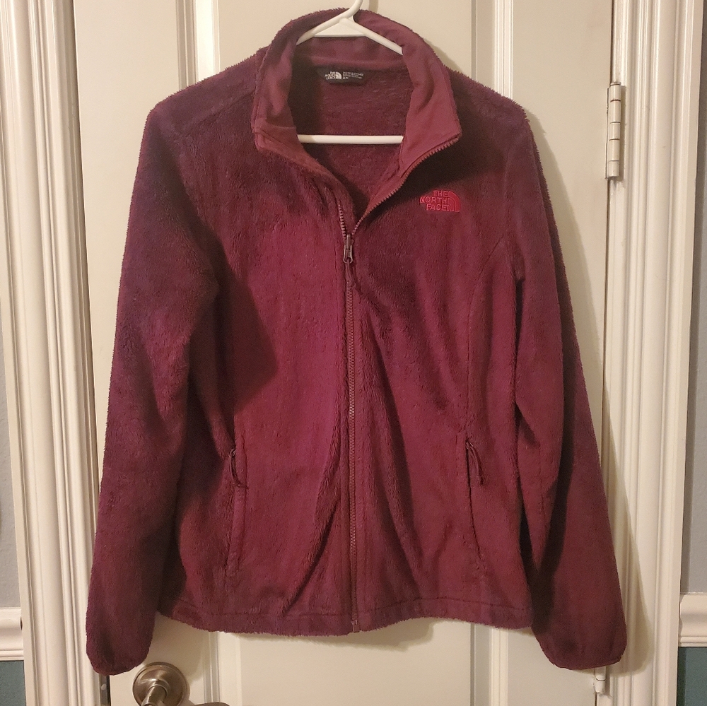 North Face Maroon Fleece Jacket